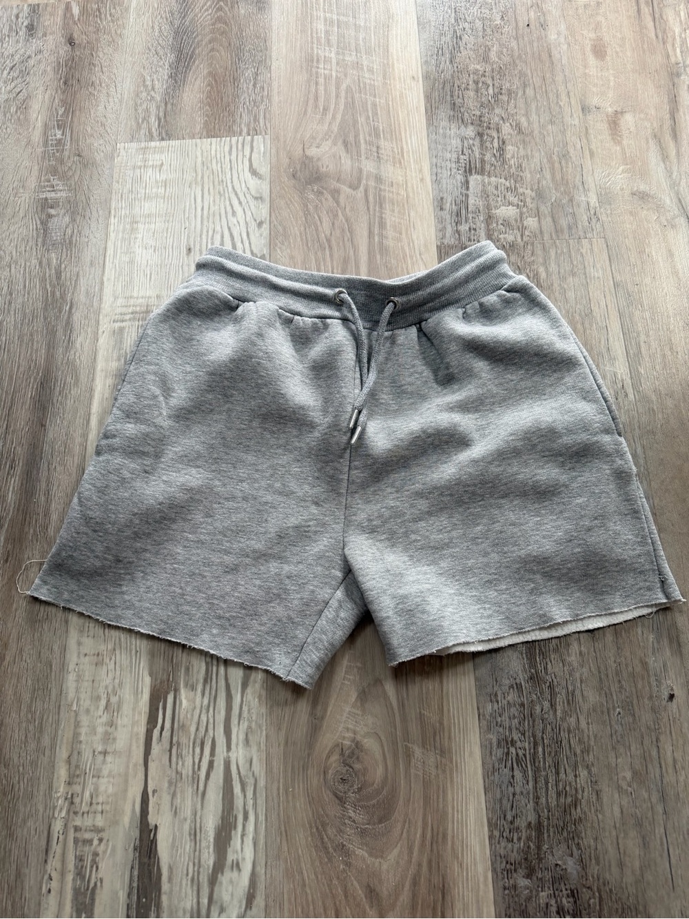 Classic Gray Men's Fleece Drawstring Shorts